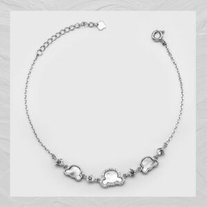 92.5 SILVER WOMEN’S RHODIUM BRACELET