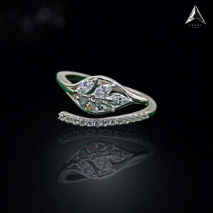 92.5 SILVER WOMEN’S RHODIUM RING