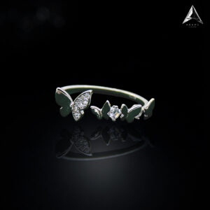 92.5 SILVER WOMEN’S RHODIUM RING