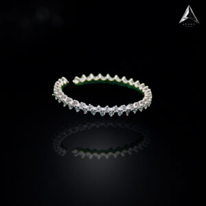 92.5 SILVER WOMEN’S RHODIUM RING