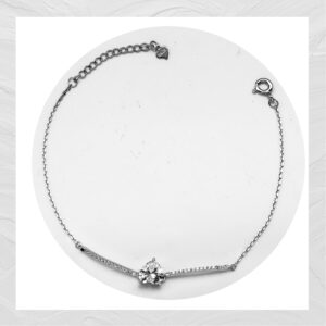 92.5 SILVER WOMEN’S RHODIUM BRACELET