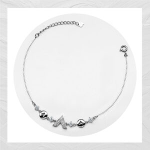 92.5 SILVER WOMEN’S RHODIUM BRACELET