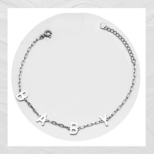 92.5 SILVER WOMEN'S RHODIUM BRACELET