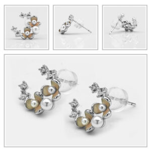 92.5 SILVER WOMEN’S RHODIUM EARING