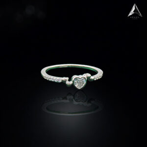 92.5 SILVER WOMEN’S RHODIUM RING