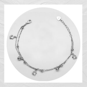92.5 SILVER WOMEN’S RHODIUM BRACELET