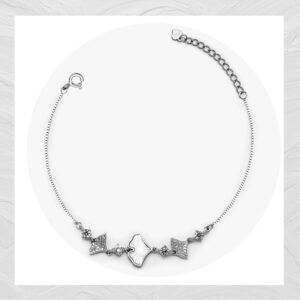 92.5 SILVER WOMEN’S RHODIUM BRACELET