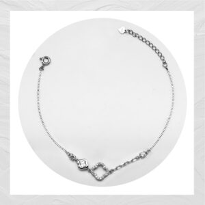 92.5 SILVER WOMEN’S RHODIUM BRACELET