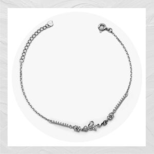 92.5 SILVER WOMEN’S RHODIUM BRACELET