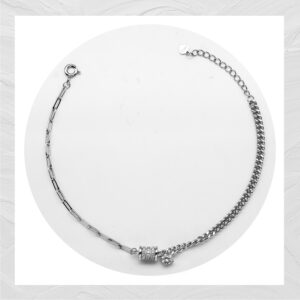 92.5 SILVER WOMEN’S RHODIUM BRACELET