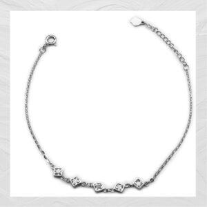 92.5 SILVER WOMEN’S RHODIUM BRACELET